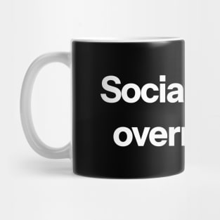 Socializing is overrated. Mug